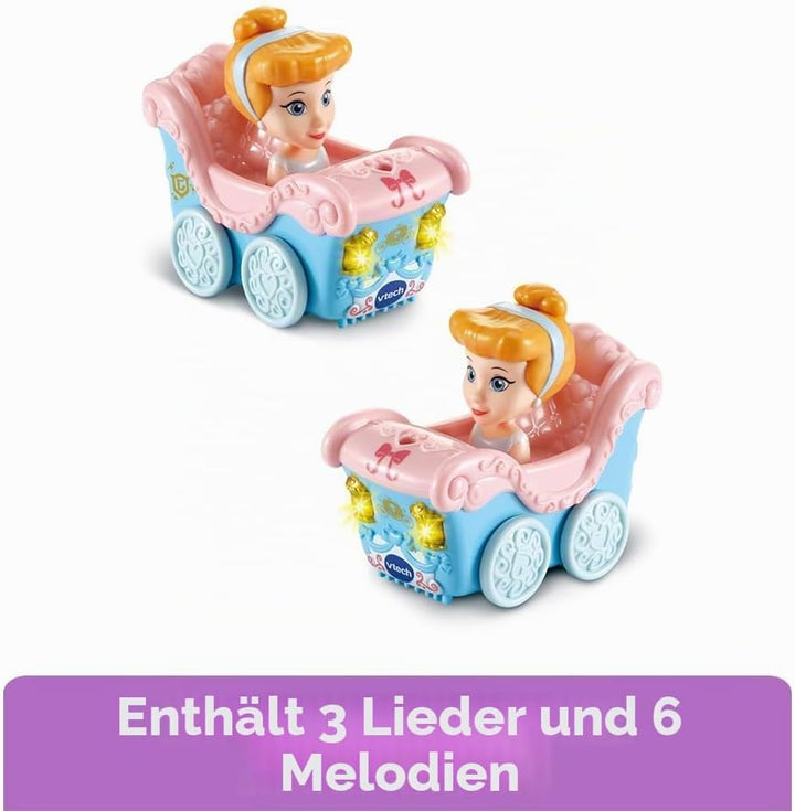 VTech - TUT TUT Flitzer Disney Prinzessinnen, verzauberte Kutsche für Kinder, interaktiv und lehrrei