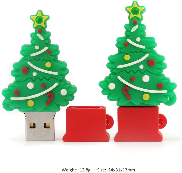 LEIZHAN USB-Stick 5 Stück 32GB Speicherstick mit Niedlichen Weihnachtsserie Geschenk für Studenten u