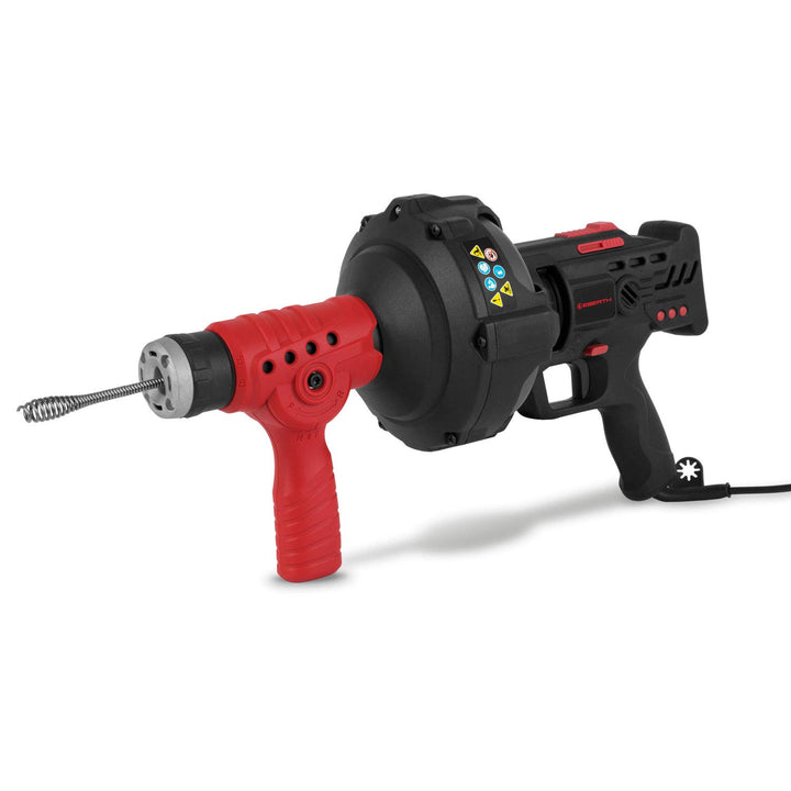 EBERTH Rohrreiniger Rohrreinigungsmaschine Rohrreinigungsgerät Elektrisch 300W, 7,6m Spirale, Vor- u