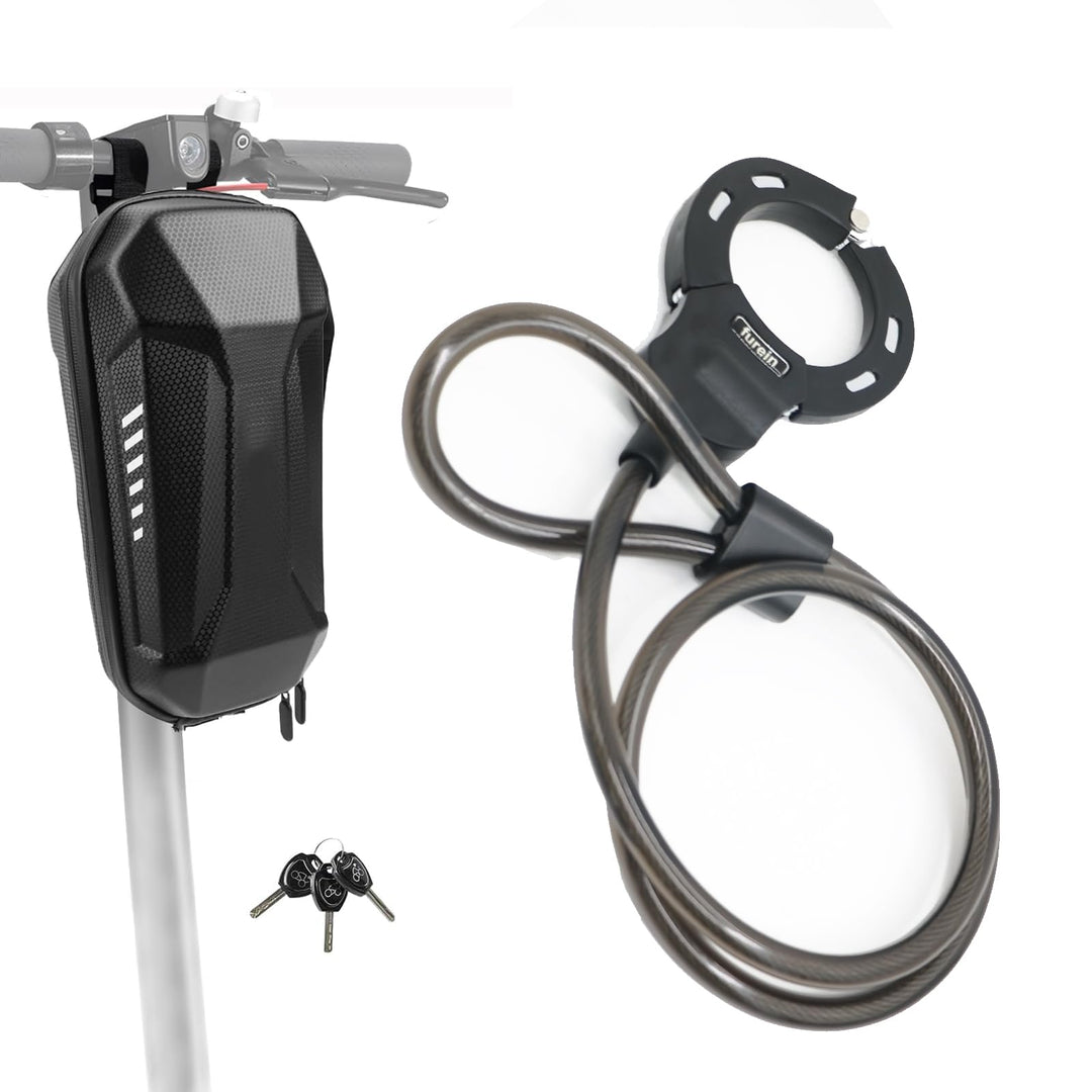 E Scooter Schloss Mit Tasche, 47.24in/14MM Dickes Kabelschloss für E-Scooter, Fahrradschloss,Handsch