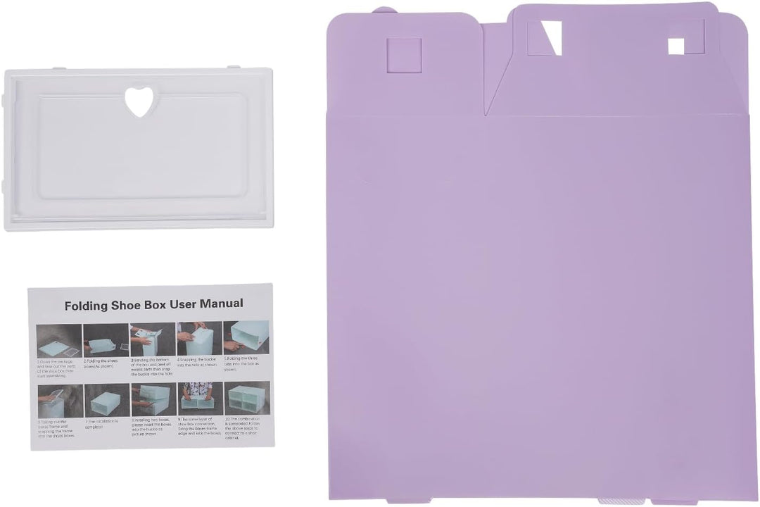 Schuhboxen Stapelbar,Klappbar Transparent,20er Set | Klappbares Design Mit Klarsichtklappe,Platzspar