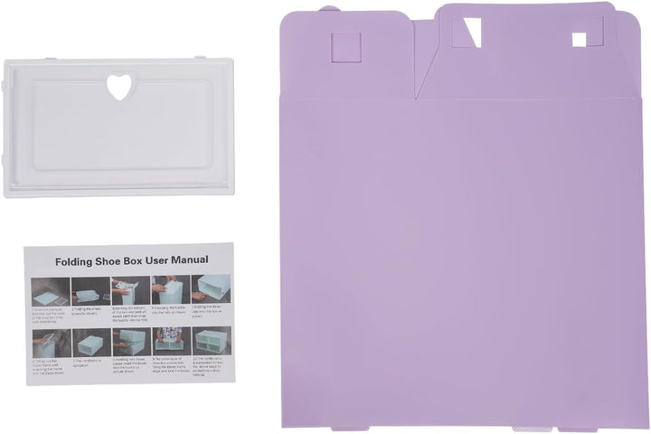 Schuhboxen Stapelbar,Klappbar Transparent,20er Set | Klappbares Design Mit Klarsichtklappe,Platzspar