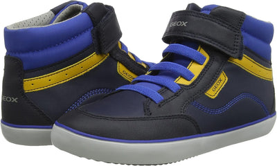 Geox Herren J Gisli Boy B Sneakers 29 EU Navy Yellow, 29 EU Navy Yellow