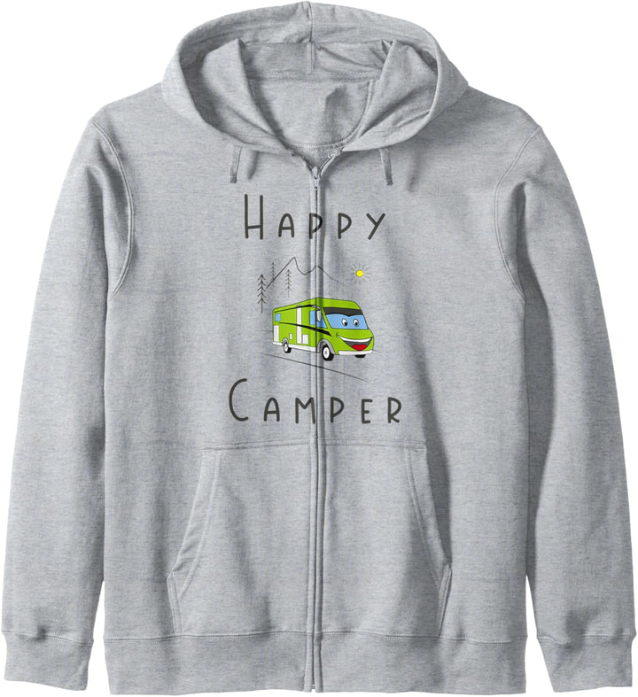 Lustiges Happy Camper Wohnwagen | Wohnmobil | Caravan Kapuzenjacke