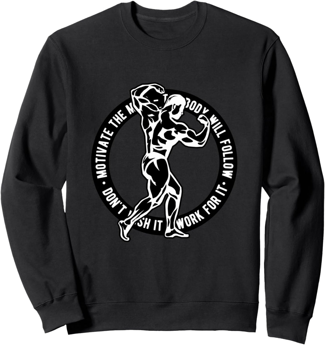 Bodybuilder Old School Vintage 80er Kraftsport Bodybuilding Sweatshirt