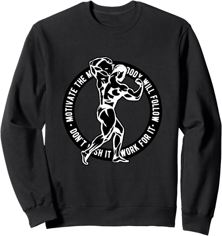 Bodybuilder Old School Vintage 80er Kraftsport Bodybuilding Sweatshirt