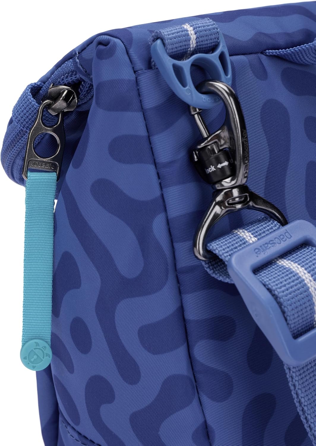 Pacsafe Pacsafe Go Anti Theft Saddle Crossbody Anti-Diebstahl-Sattel Crossbody Cerulean-blau, Cerule