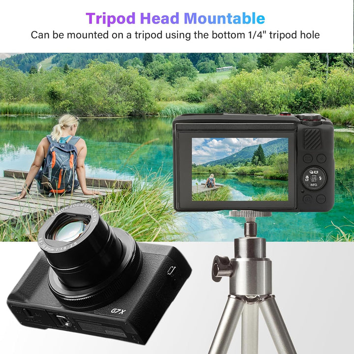 G7X II Kameratasche & LCD-Displayschutz-Zubehör-Set, weiche Silikonhülle für Canon Powershot G7X Mar