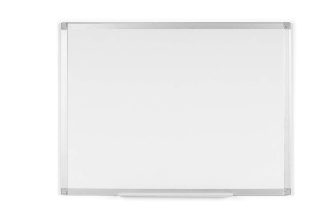 BoardsPlus - Whiteboard - 90 x 60 cm, mit Aluminiumrahmen und Stifteablage, Melamin Oberfläche, 90 x