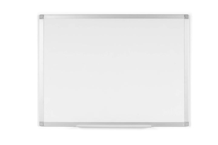 BoardsPlus - Whiteboard - 90 x 60 cm, mit Aluminiumrahmen und Stifteablage, Melamin Oberfläche, 90 x