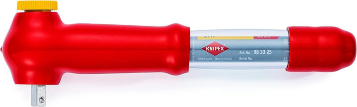 Knipex Drehmomentschlüssel mit Aussenvierkant, umsteckbar 290 mm 98 33 25 3/8-Inch Mehrfarbig, 3/8-I