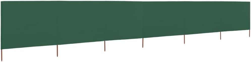 Homgoday 6 Paneele Windschutz Stoff 800x160cm Grün Camping Windschutz Blocker Windblocker Garten Str