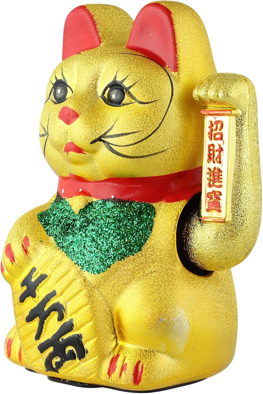 Superfreak Glückskatze - Maneki-Neko - Winkekatze aus Keramik - 22 cm - Gold, 22 cm