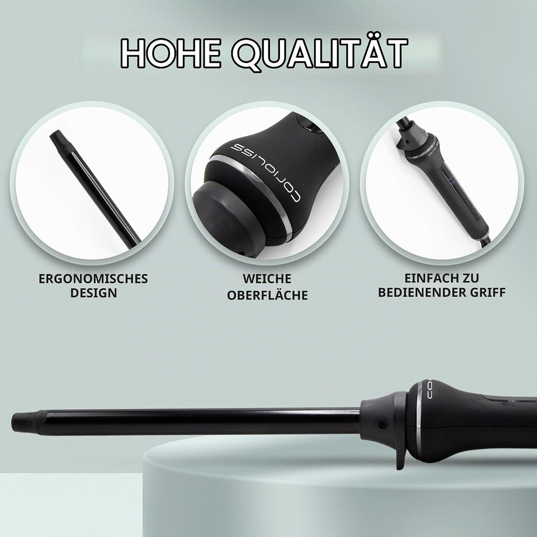 Corioliss Style Stick Digital Lockenstab Schwarz Soft Touch