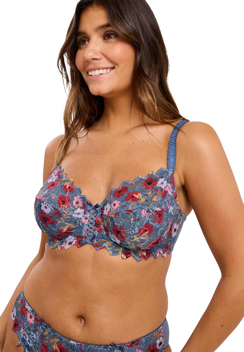 Sans Complexe Damen Arum Mosaic_709212 Klassischer Bügel-BH (1er Pack) 75C Blau, 75C Blau