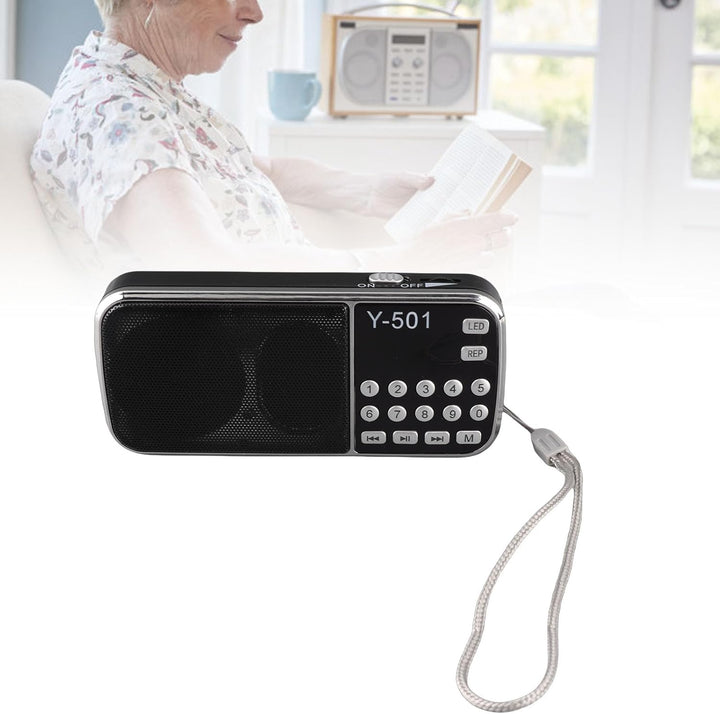 VBESTLIFE -Radio mit LED-Taschenlampe-Funktion, MP3-U-Scheibe des Musik-Spieler-FM TF