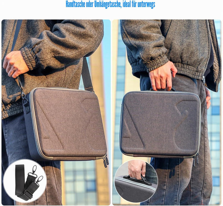 SYACHI Drohne Tasche für DJI Flip, Tragbare PU wasserdichte Case mit Schultergurt Tasche für DJI FLI