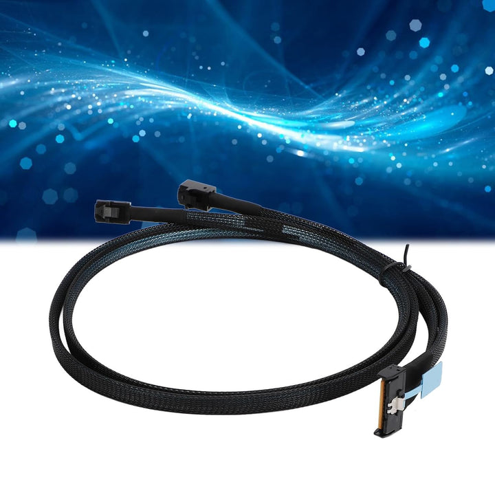 für MCIO 8i zu 2 SFF 8643 Kabel, PCIe 5.0 für Server Data Center 31,5 Zoll, für MCIO X8 zu SAS HD SF