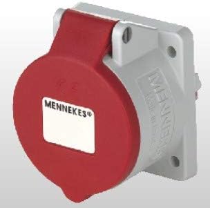 Mennekes 1797 grau, rot – -Steckdose 32 A, 50 – 60, 75 mm, 92 mm, 75 mm
