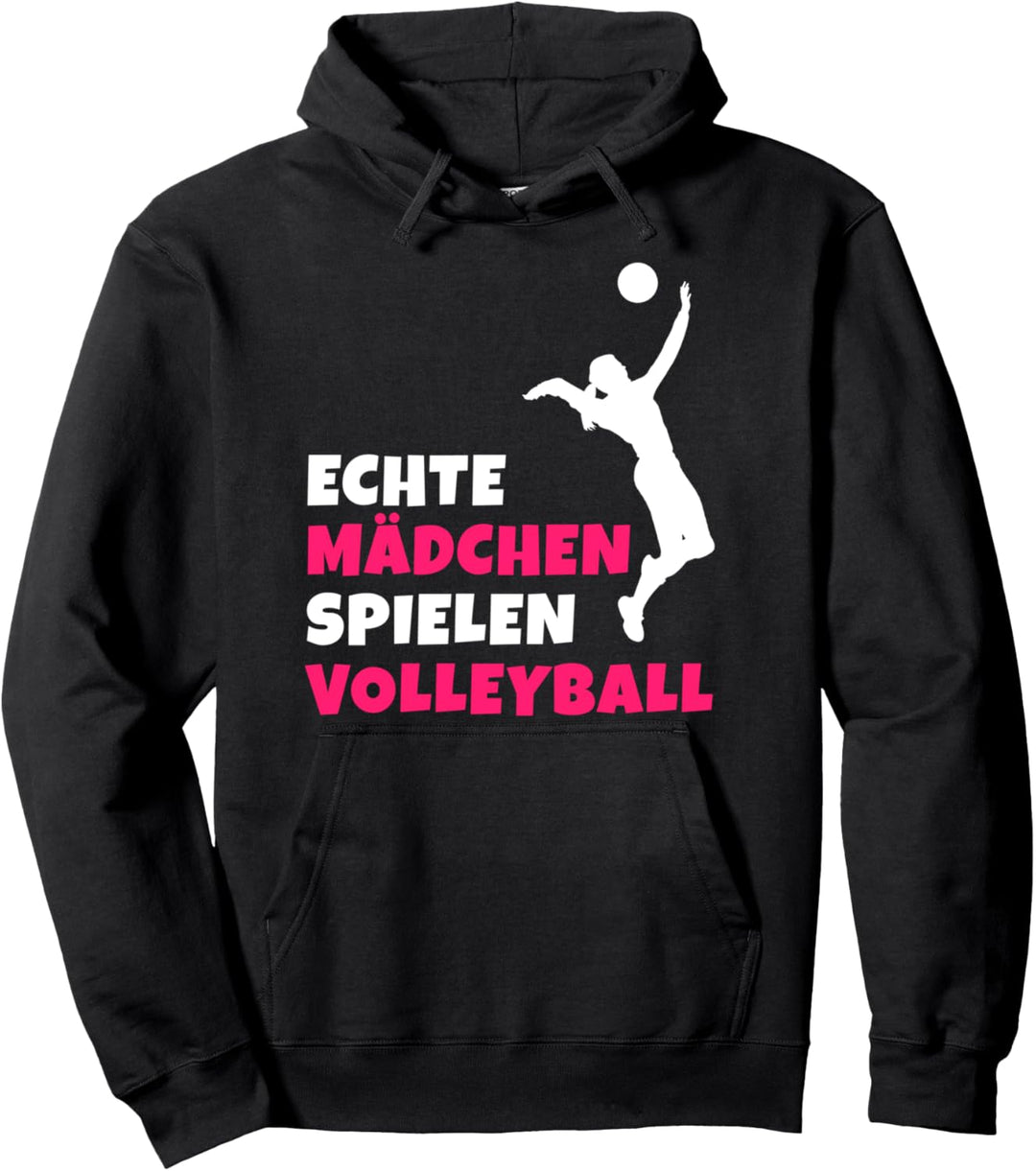 Echte Mädchen Spielen Volleyball Frauen Ballsport Pullover Hoodie