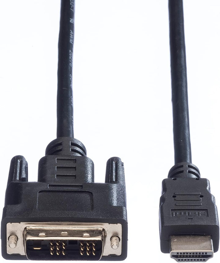 VALUE Kabel DVI (18+1) ST - HDMI ST, schwarz, 10 m, 10 m