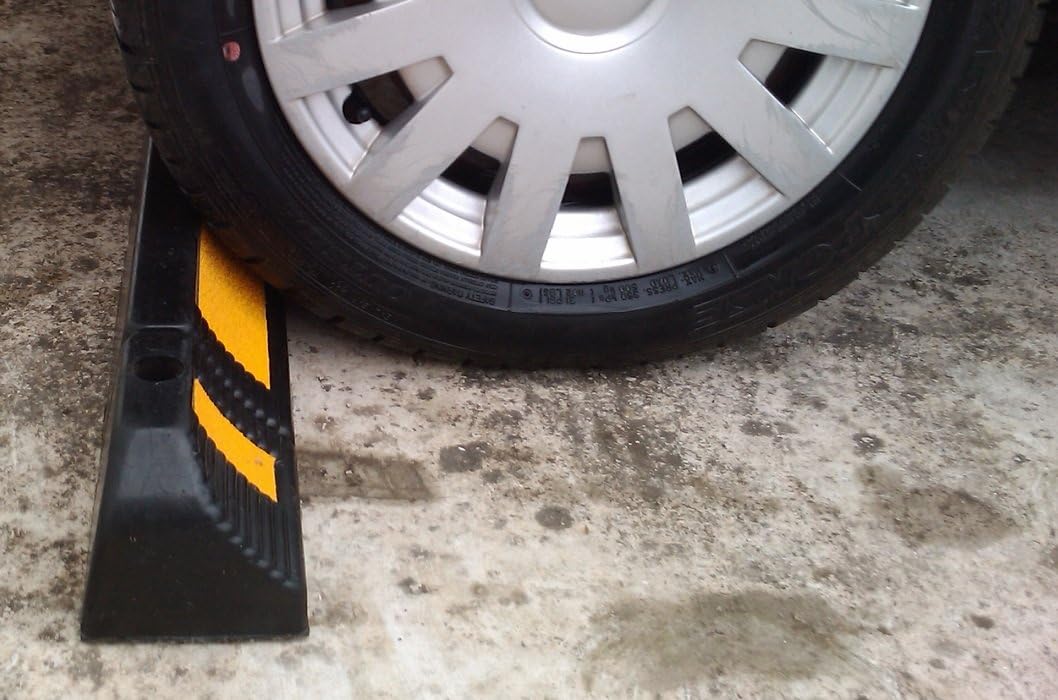 SNS SAFETY LTD RWS-225 Gummi Radstopp-Parkbegrenzung für gewerbliche und Private Parkhäuser, Parkplä