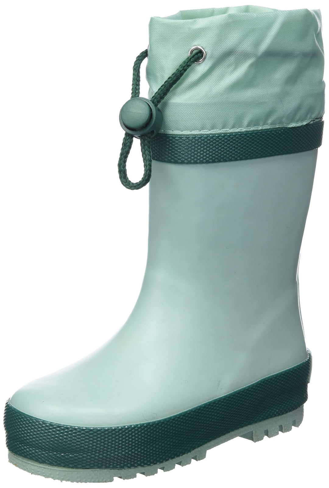 Playshoes Unisex Kinder Gummistiefel Zugband Regenstiefel 20 EU Grün, 20 EU Grün