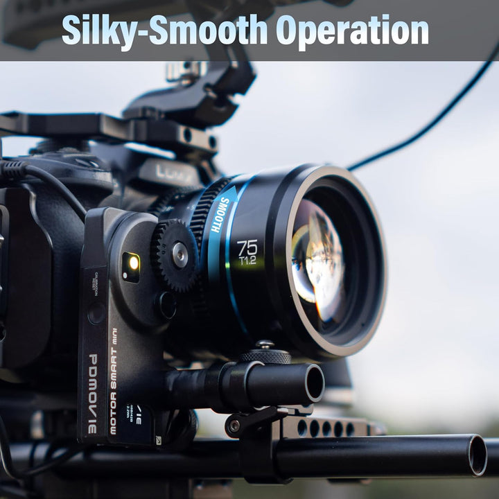 SIRUI Night Walker 75 mm T1.2 S35 Teleobjektiv Cine Objektiv, grosse Blende, manueller Fokus, MS75M-