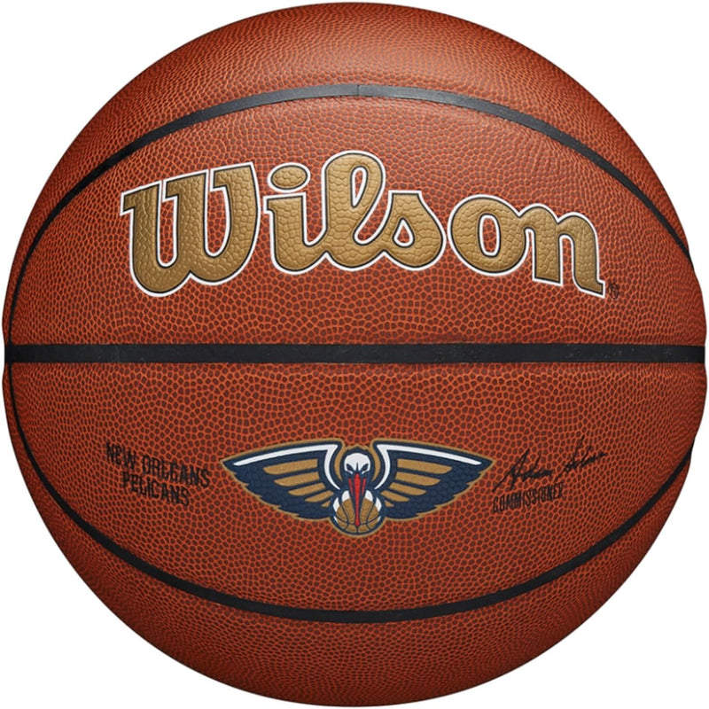 Wilson Unisex-Adult NBA Team Composite Basketball 7 New Orleans Pelicans, 7 New Orleans Pelicans