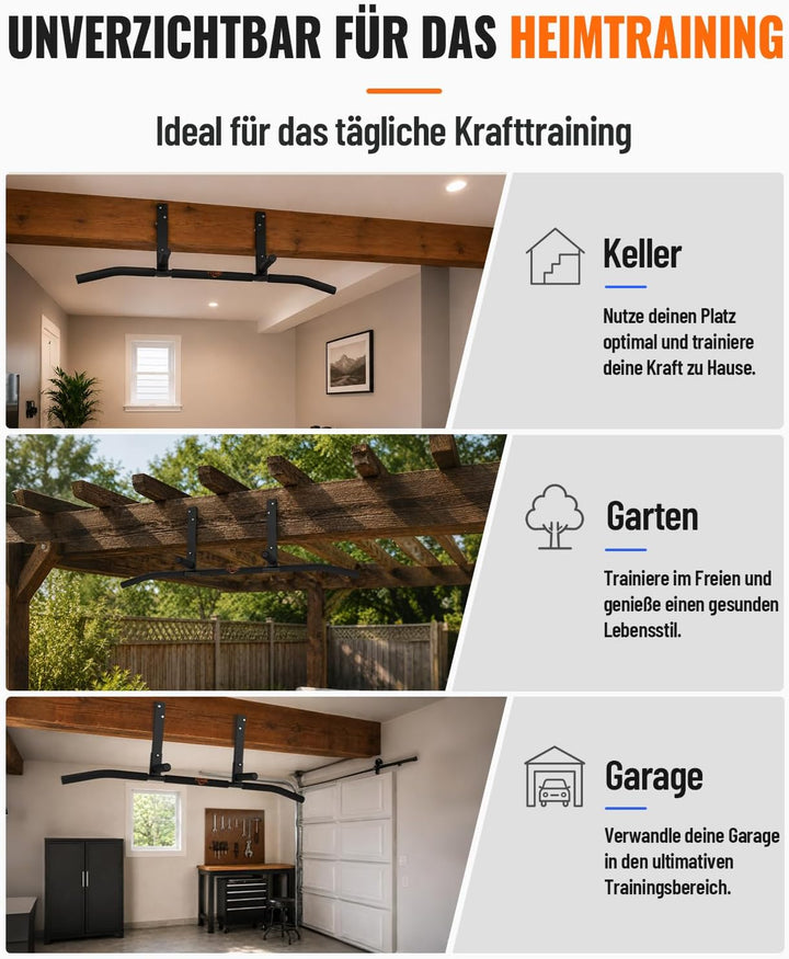 Fitarc Klimmzugstangen Klimmzugstange Joist Pull Up Bar Balkenhalterung, Heim-Fitnessstudio, Workout