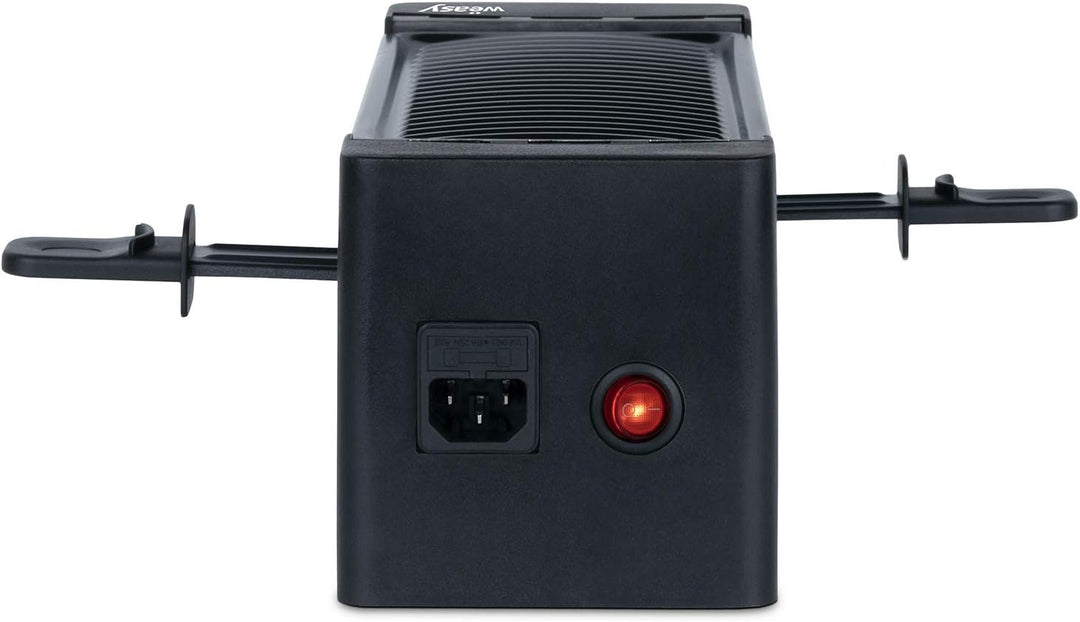 Personen, multifunktional, TIK12, Schwarz, Duo Raclette 2 in 1, geschmolzener Käse und Grill, Antiha