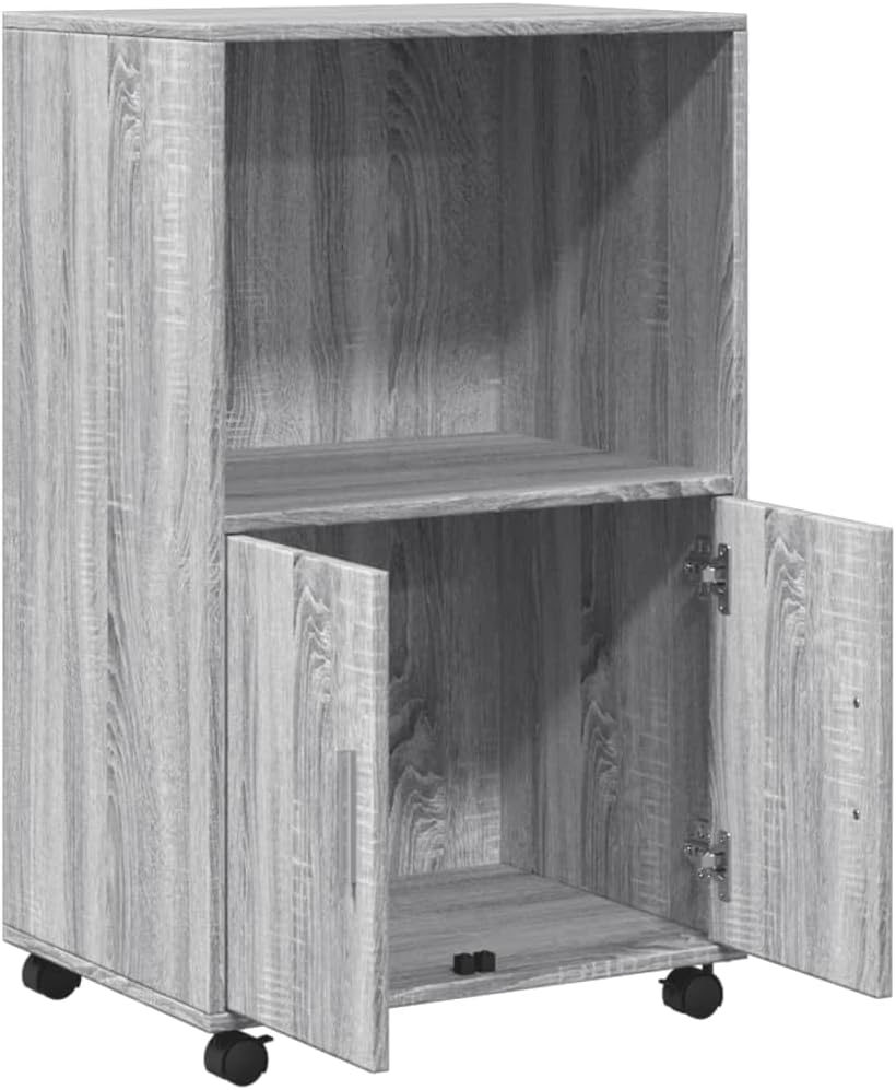 vidaXL Rollschrank, Büroschrank mit Stauraum, Aktenschrank für Wohnzimmer Büro, Bürocontainer Schran