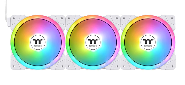 Thermaltake SWAFAN EX14 ARGB PC Cooling Fan White TT Premium Edition 3 Fan  Pack 140mm Weiss, 140mm