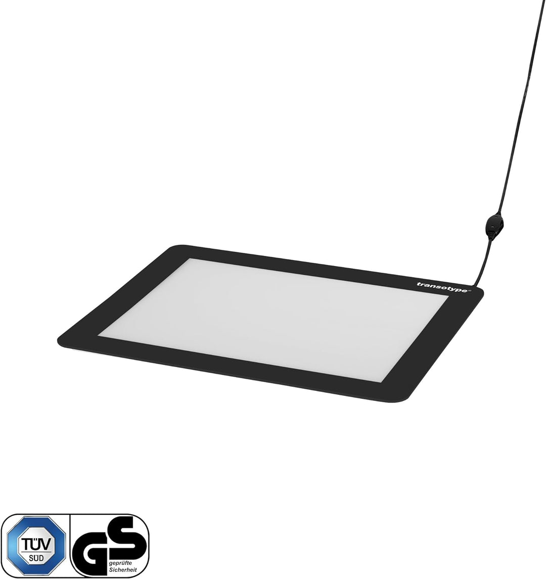 transotype LED Leuchttisch DIN A3, stufenlos dimmbar, auch in DIN A4 auswählbar, LED DRAWING LIGHT T