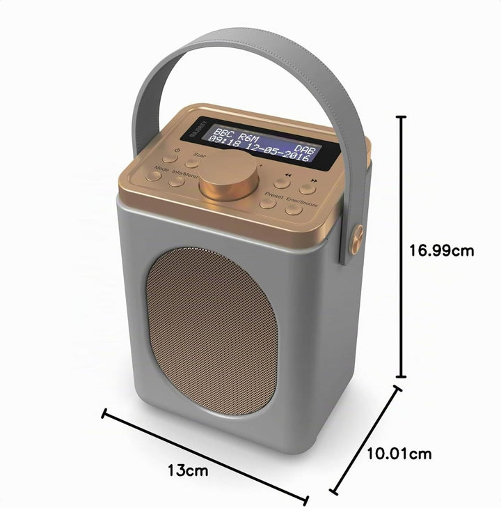 MAJORITY Little Shelford DAB Plus Radio | Küchenradio UKW mit Bluetooth | Radio Batteriebetrieben mi