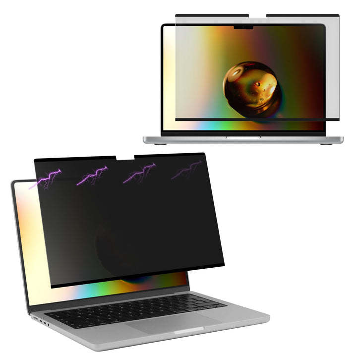 kwmobile Sichtschutzfolie für Apple Macbook Air 15 M4 2025 A3241 - Blickschutzfolie Privacy Screen -