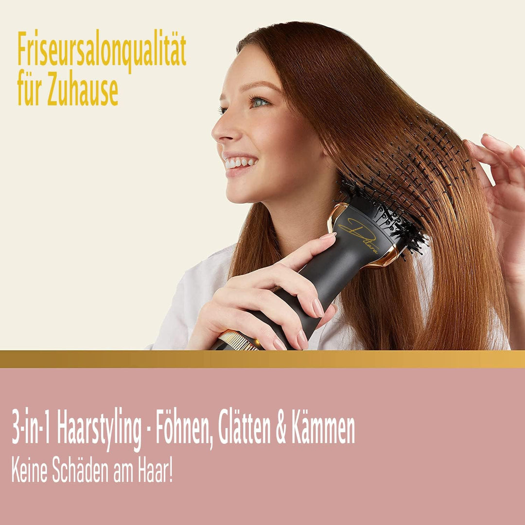 Professional VOLUMIZING PRO STYLER 2-in-1 Rundbürste | Warmluftbürste & Föhnbürste 1000W | Haartrock
