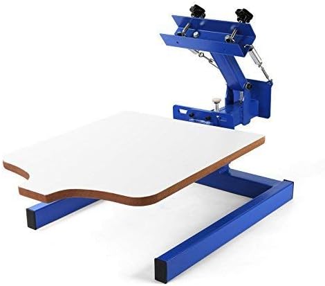 SDKEHUI Siebdruckmaschine 45x55cm Silk Screen Printing Machine 1 Farbe 1 Station Siebdruckmaschine D