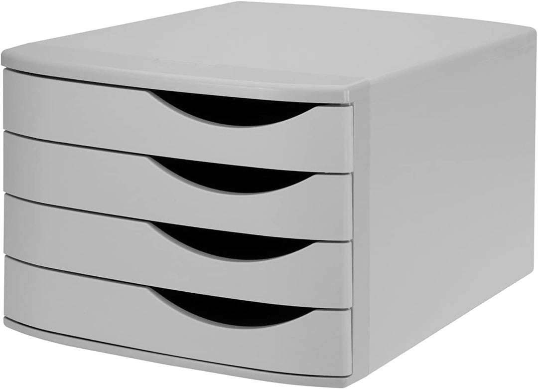 Jalema 2686374307 Schubladenbox Re-Solution, 4 geschlossene Schubladen, DIN A4/C4, Ordnung von Dokum