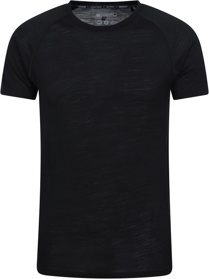 Mountain Warehouse Summit Merino Herren T-Shirt Unterhemd Thermounterwäsche Funktionsunterwäsche Ski