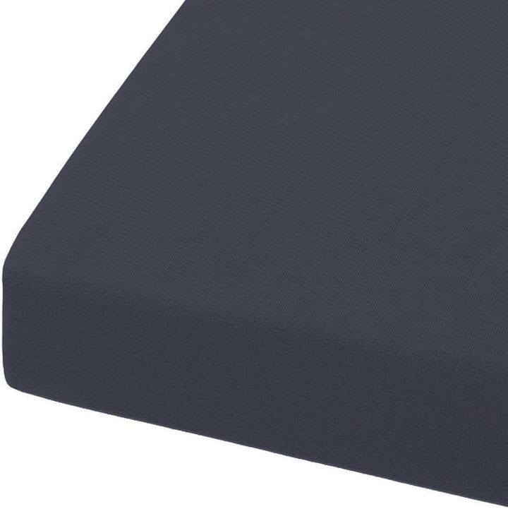 JOOP! Uni Spannbetttuch Grau 100 cm x 200 cm, Grau 100 cm x 200 cm