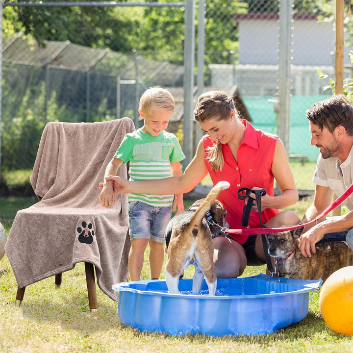 Dogvingpk Extra grosse Hundehandtücher zum Trocknen von Hunden, super saugfähig, weiche Mikrofaser,