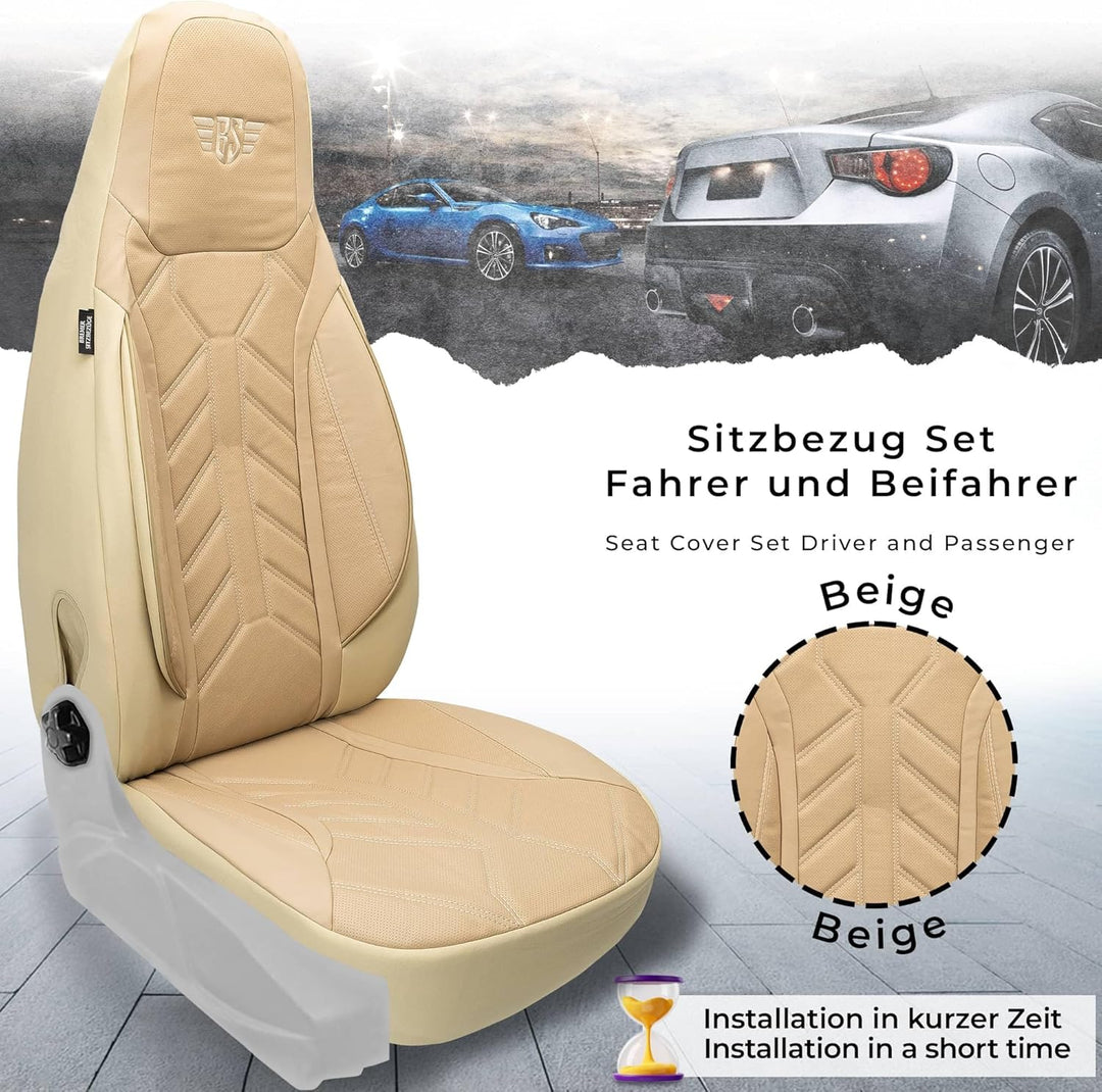 BREMER SITZBEZÜGE Mass Sitzbezüge Schonbezüge für Mercedes GLK X204 DPL505 DPL505 - Beige GLK X204,
