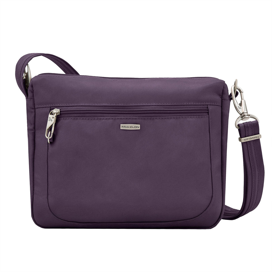 Travelon Damen Anti-theft Classic Small E/W Crossbody Bag Umhängetasche Einheitsgrösse Violett, Einh