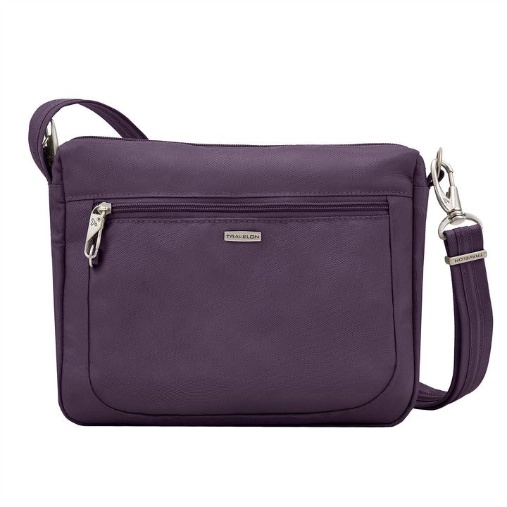 Travelon Damen Anti-theft Classic Small E/W Crossbody Bag Umhängetasche Einheitsgrösse Violett, Einh