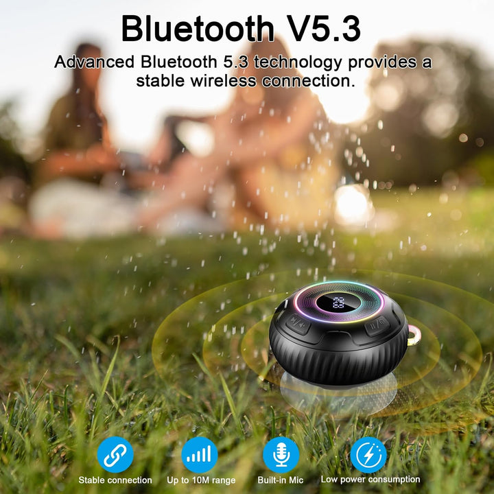 Bluetooth Lautsprecher, Musikbox Tragbarer Bluetooth Tiefem Bass, Kabelloser Klein Lautsprecher mit