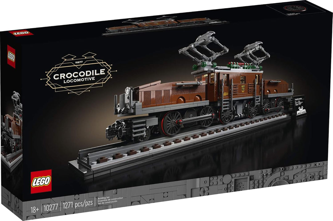 lego Crocodile Locomotive 10277 Building Kit; Recreate The Iconic Crocodile Locomotive with This Tra