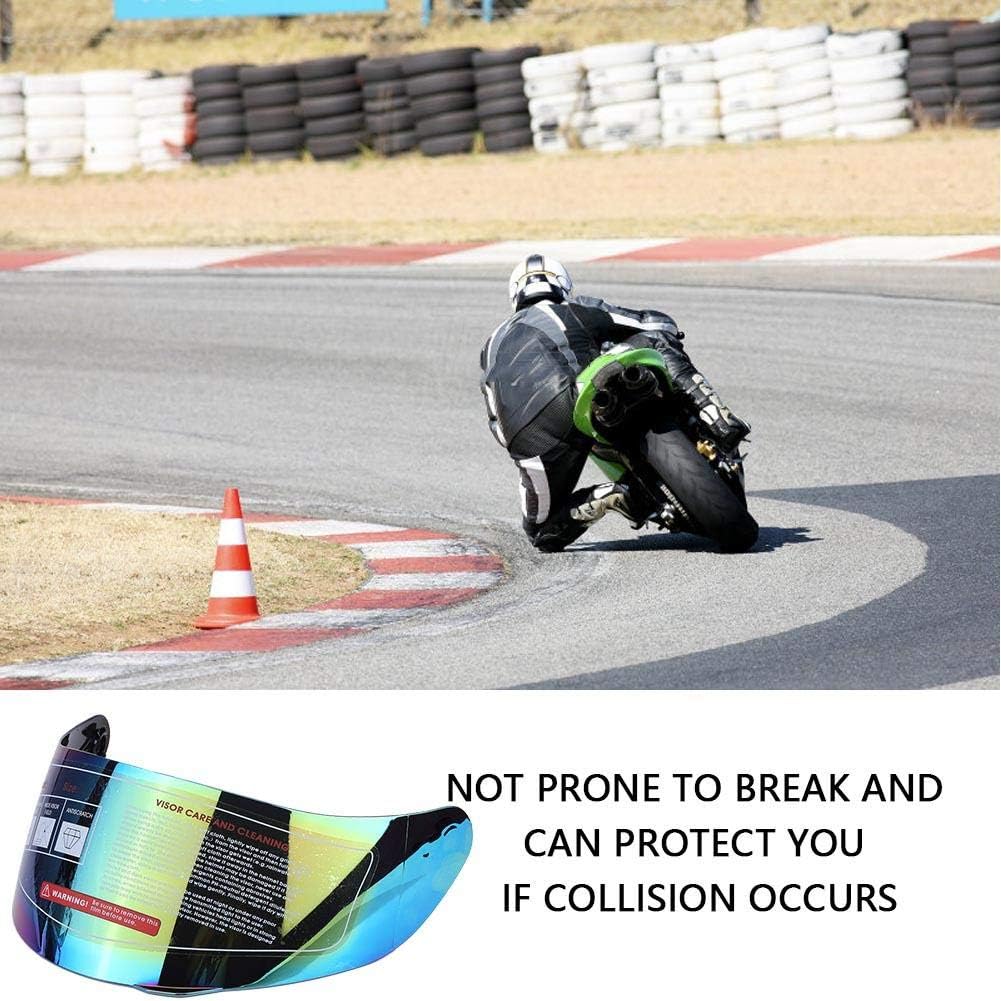 Motorrad Doppelobjektiv Vollvisier Helm Visierschild Windschutzscheibe Ersatz für 316 902 AGV K5 K3S