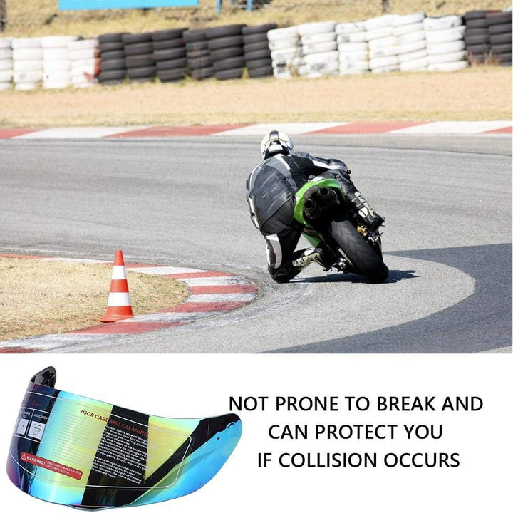 Motorrad Doppelobjektiv Vollvisier Helm Visierschild Windschutzscheibe Ersatz für 316 902 AGV K5 K3S
