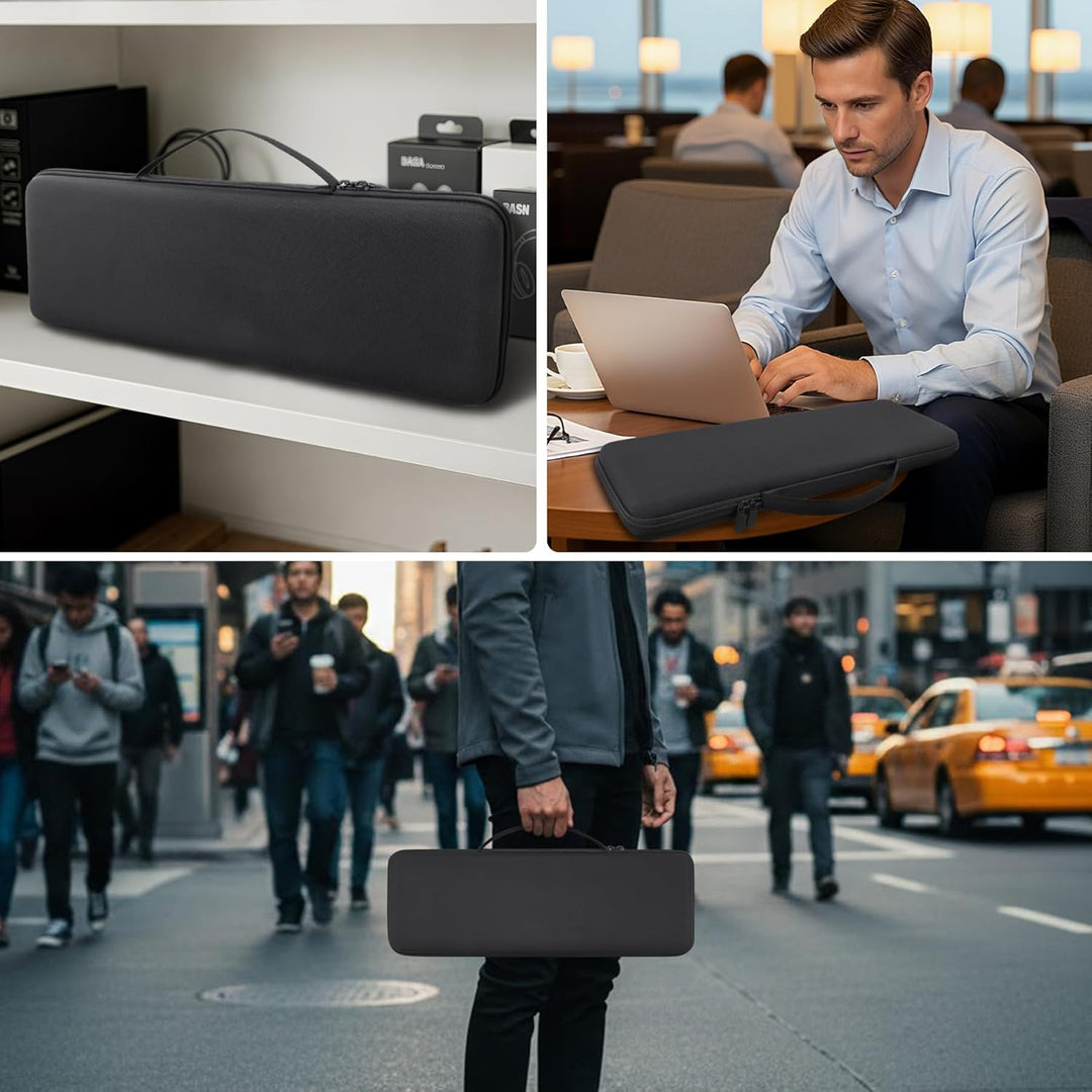 co2CREA Harte Reiseschutzhülle Etui Tasche für Logitech Signature Slim Solar+ K980 kabellose Tastatu